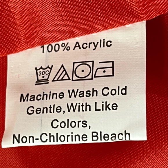 MR.YTG Women’s Striking Vibrant Red Shaggy Faux Fur Short Jacket Pockets Size M - Picture 11 of 11